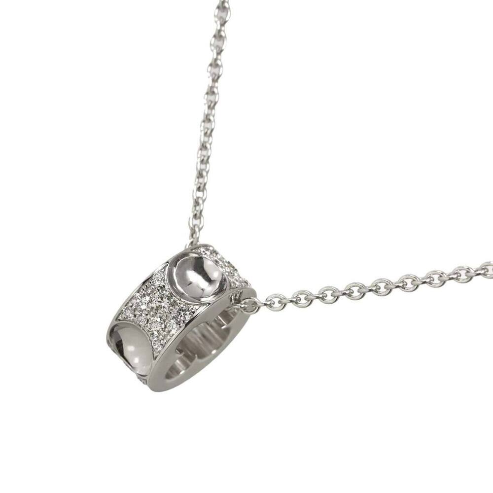 Louis Vuitton Pendant Empreinte Diamond Necklace 45cm 18K WG White Gold 750